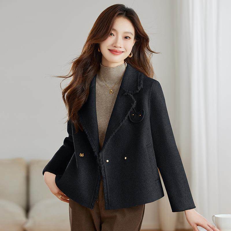 子小秋香风短款格纹羊毛DL2531呢外套女季新款气洋修身气质格上衣,女装/女士精品,毛呢外套,淘宝优惠券,粉丝福利购,淘宝优惠卷