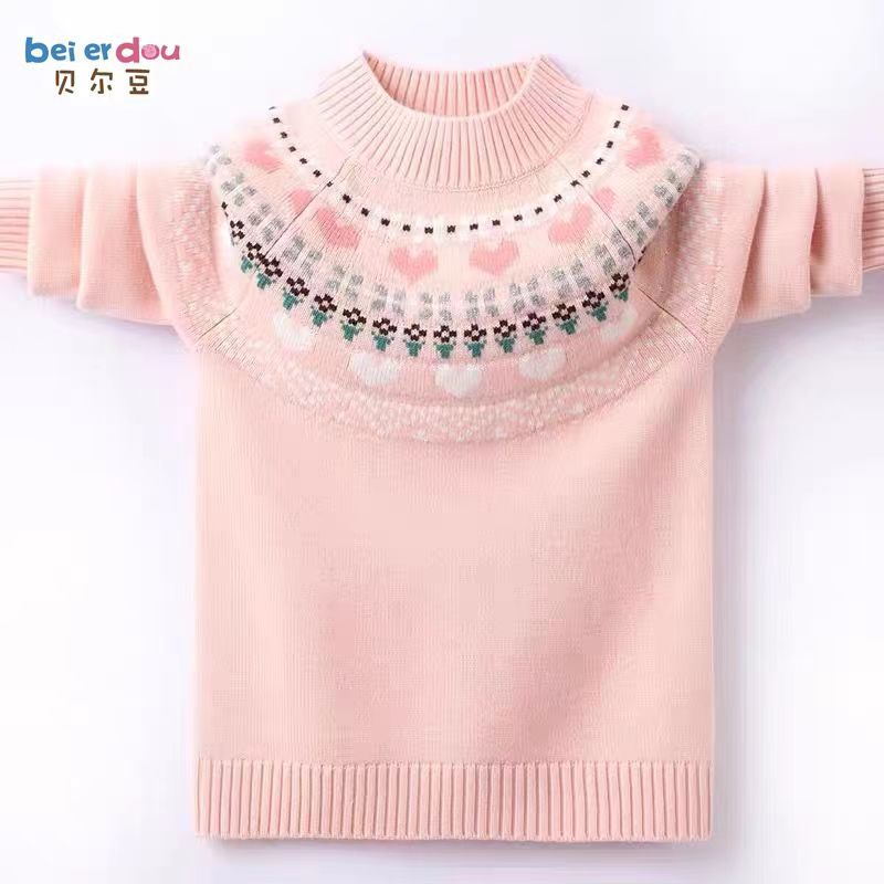 贝尔豆休闲普通秋冬女羊毛衫
