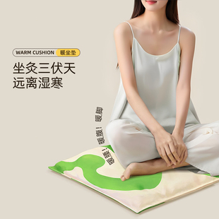 电加热艾绒坐垫艾灸发热垫艾草暖垫办公室坐灸垫久坐椅子坐垫蒲团