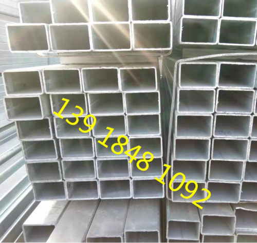 供焊接矩形管20x30x3 40x80x4热镀锌方管50x70x5热镀铁管60x80x3