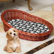 Mây mèo kennel xả rác bốn mùa phổ biến wicker thú cưng chó giường Teddy gấu nhỏ và vừa chó lưới cũi đỏ - Cat / Dog hàng ngày Neccessities