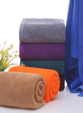 全棉毛巾火疗纯棉紫色加厚美容床垫单艾灸足浴店专用浴巾墨绿色