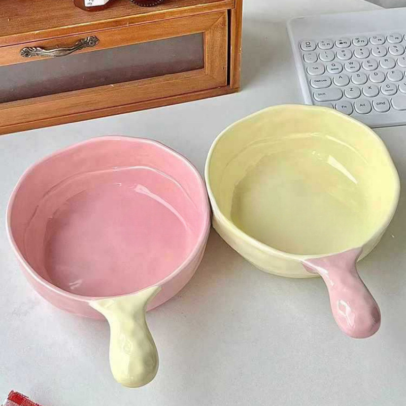 ins韩国少女心带手柄泡面