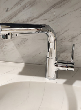 摩恩专柜新款抽拉龙头冷热水洗脸盆水龙头89125