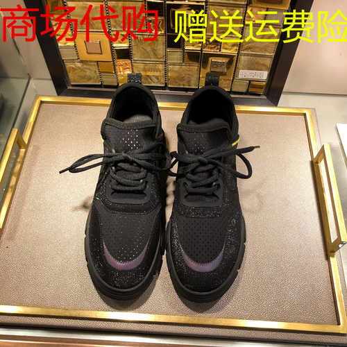厚底透气黑色复古休闲运动女鞋