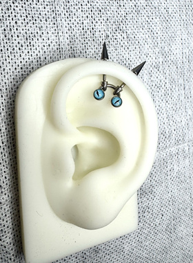 原创钛合金小恶魔钉恶魔钉耳钉耳桥耳环