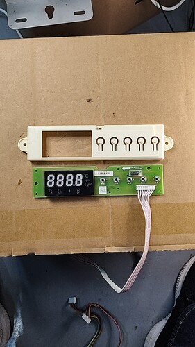 406430-002 JSQ-MIT2016燃气热水器按键显示面板数码显示屏