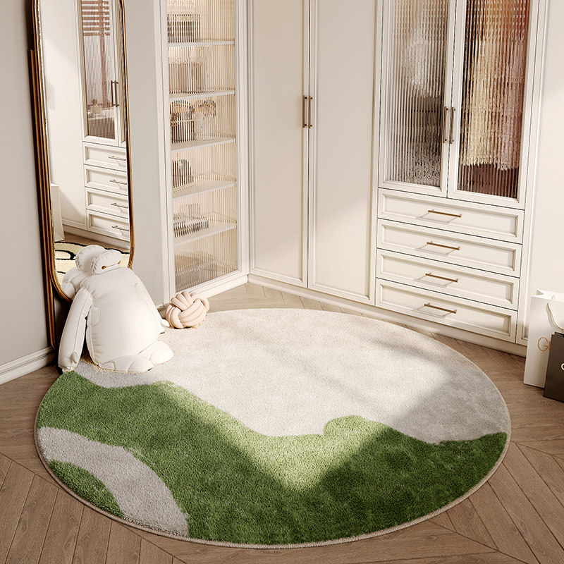 仿羊绒圆形地毯卧室衣帽间轻奢高级客厅椅子垫化妆椅转椅摇椅地垫,居家布艺,地毯,淘宝优惠券,粉丝福利购,淘宝优惠卷