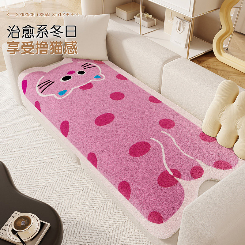 毛绒异形沙发垫子四季通用垫布卡通盖布秋冬季皮沙发毯防滑坐垫