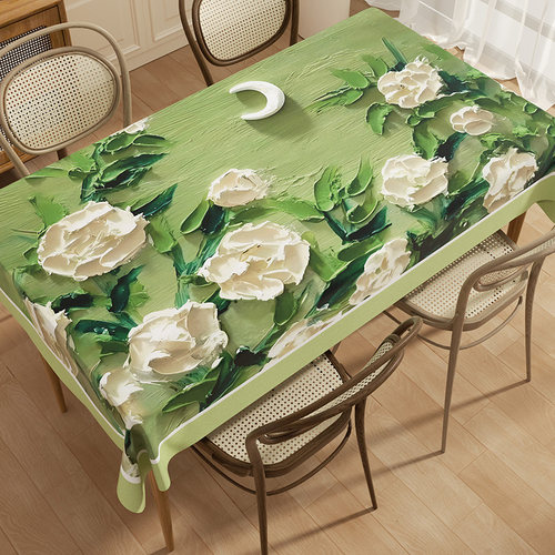 米娜春天立体餐桌布pvc桌垫高级
