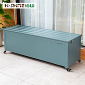 户外收纳置物柜庭院阳台防水防锈铝合金柜子幼儿园室外露台储物柜