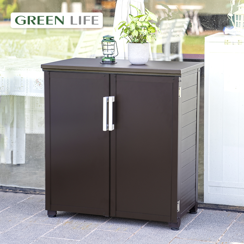 户外收纳柜门口防水海山收纳柜子