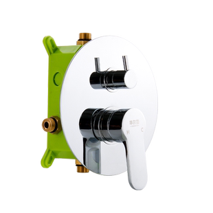 华尔杰暗装花洒预埋件嵌入式预埋盒入墙式混水阀暗藏式淋浴套装铜