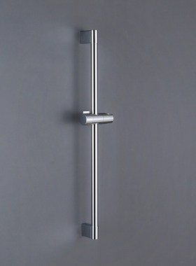 枪灰色不锈钢升降杆淋浴花洒支架沐浴器花洒底座浴室喷头软管配件