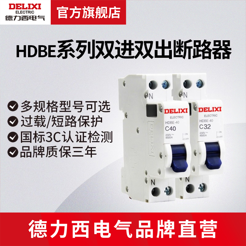 德力西电气双进双出断路器