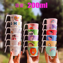 儿童哪吒汽车耐热专用单把手杯家用漱口杯婴儿喝水杯牛奶杯学饮杯