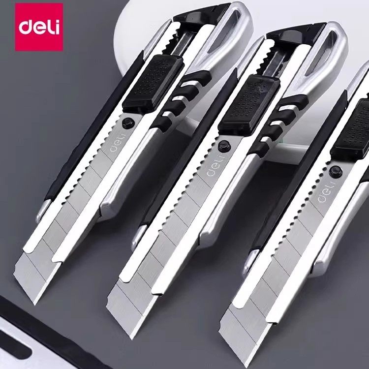 得力金属美工刀大号小刀