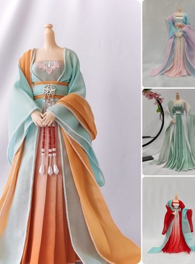 沉香颜淡粉橙青色三四六分bjd兵人心怡可儿芭ob27电视剧衍生娃衣