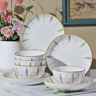 碗碟套装家用高级感餐具情侣2-4人用盘子碗组合2026新款陶瓷碗盘