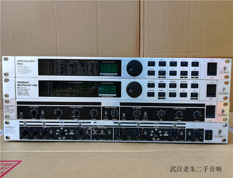 百灵达BEHRINGER DSP1000P 1124P二手数字效果器EX2200专业激励器