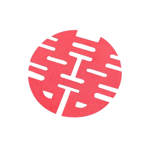 复古中式婚礼蛋糕装饰插牌红色新娘新郎玩偶摆件泡沫圆形喜字订婚