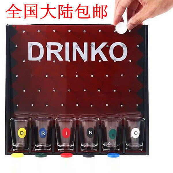 包邮 落片炸弹斗酒游戏酒架 欧美流行酒吧玩具喝酒游戏道具增气氛