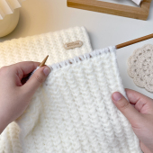 一往情深围巾云朵绵绵毛线编织DIY材料包情侣礼物适合冬季 保暖