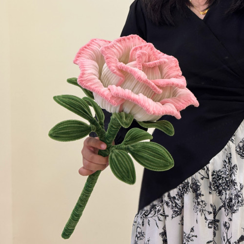 超大巨型艾莎玫瑰花加密扭扭棒diy材料包自制永生花七夕节日礼物