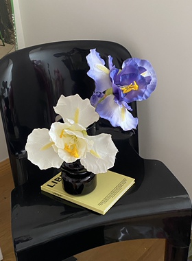 鸢尾花超美仿真花拍照氛围感假花
