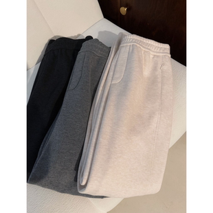 醋酸绵羊毛垂坠高克重立裁显瘦直筒裤 加绒神裤 女 暖心 muzi