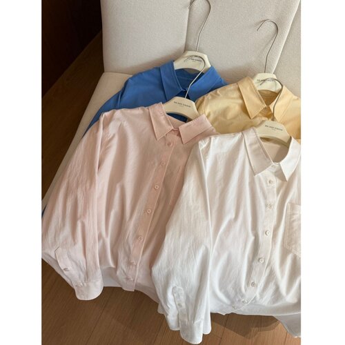 “招牌衬衫”60支超轻柔100%精棉~筋骨感显瘦正肩气质防晒衬衫