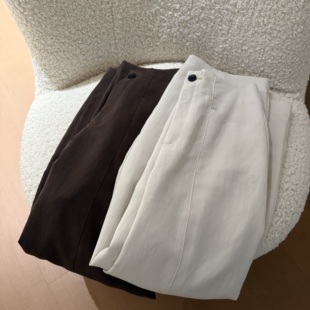 时髦腔调风松弛感显瘦休闲长裤 莱赛尔天丝 女 小镰刀裤 muzi