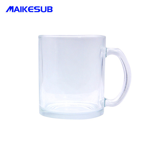 透明玻璃杯 热转印杯子变色杯白杯马克杯涂层杯diy影像杯