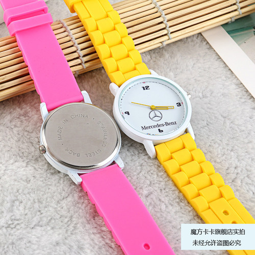 硅胶 空白手表订做广告地摊夜光热转印手表耗材彩印 促销儿童手表