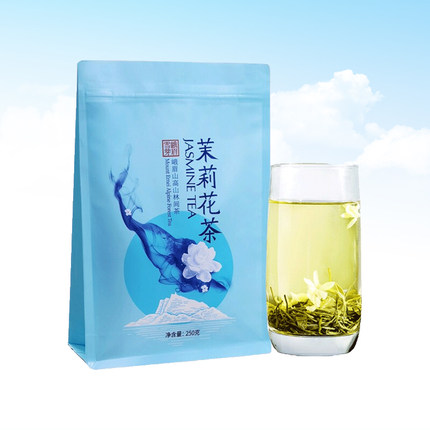 峨眉雪芽 茉莉花茶250g 半斤袋装浓香型散装茶叶