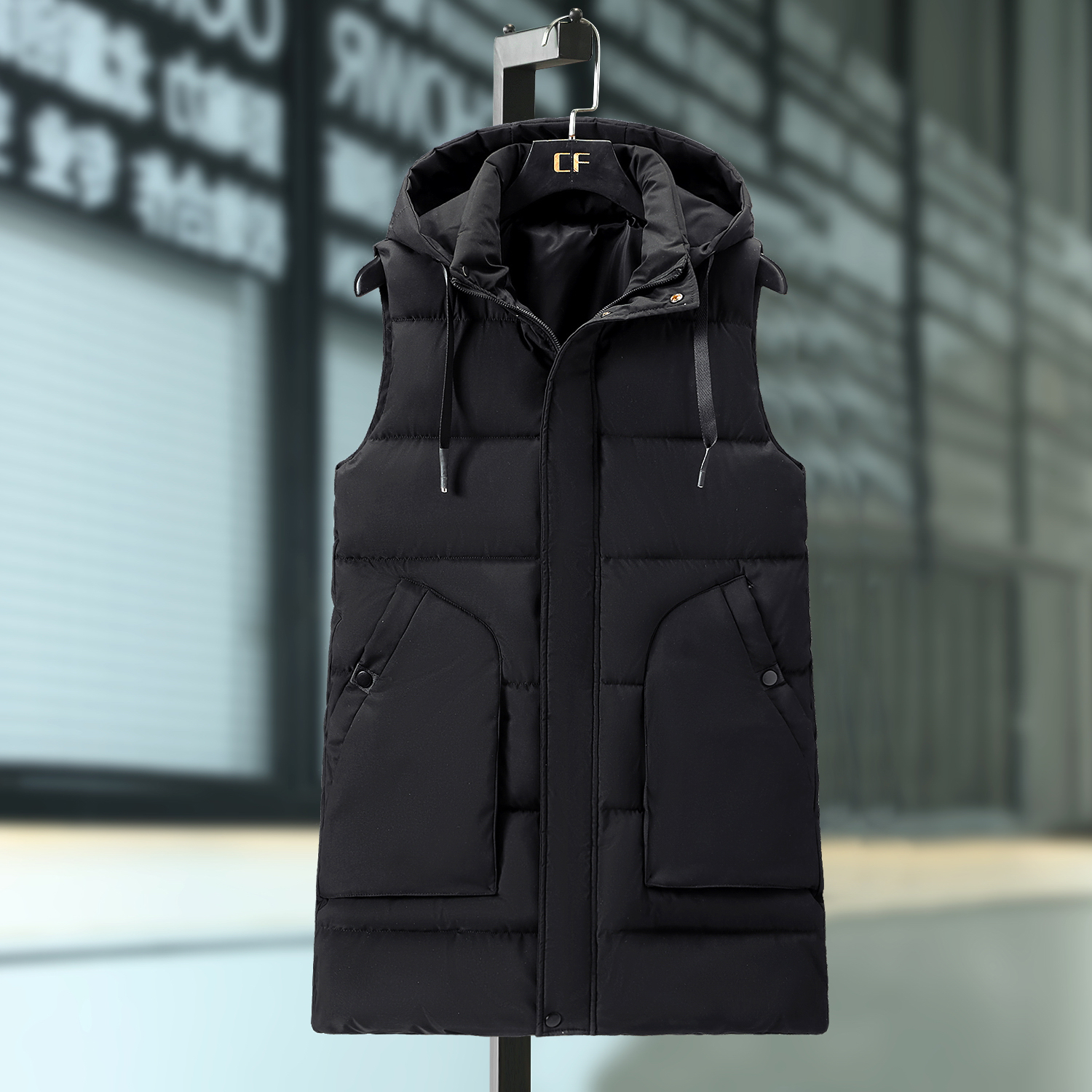 冬季新款工装马甲男时尚潮流