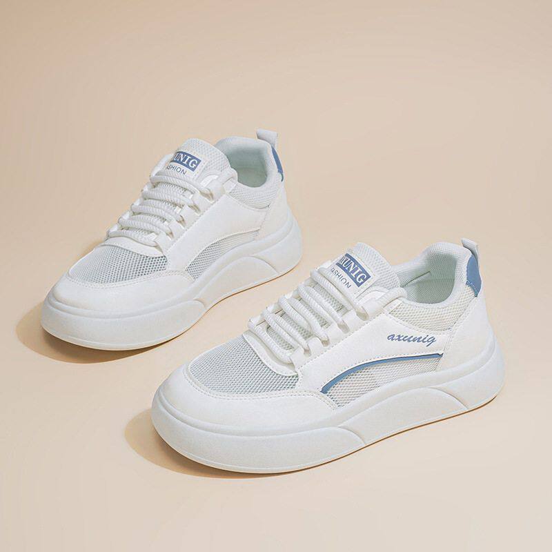 女鞋新款休闲百搭透气学生厚底鞋子镂空夏款网鞋韩版女女板鞋