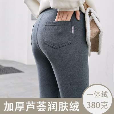 打底裤女秋冬款纯棉高腰显瘦大码