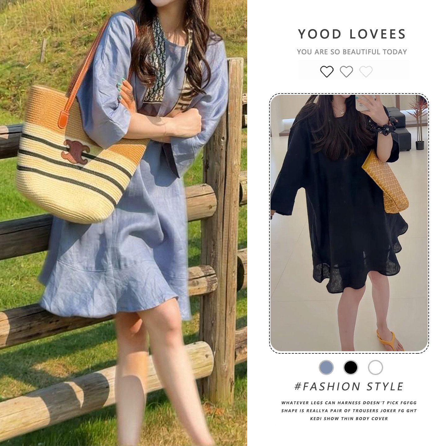法式小众设计感休闲宽松显瘦气质短款时尚连衣裙女2026夏季新款