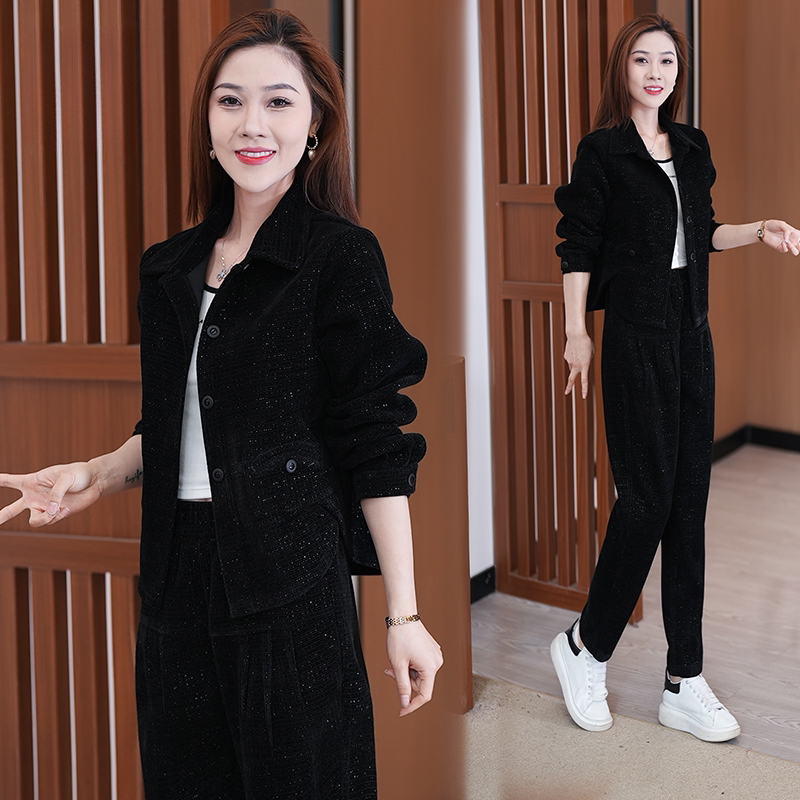 2026春秋季新款女士运动服套装休闲时尚洋气两件套小个子减龄时髦