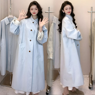 2026春秋新款小个子韩系中长款立领爆款风衣女英伦风休闲显瘦外套