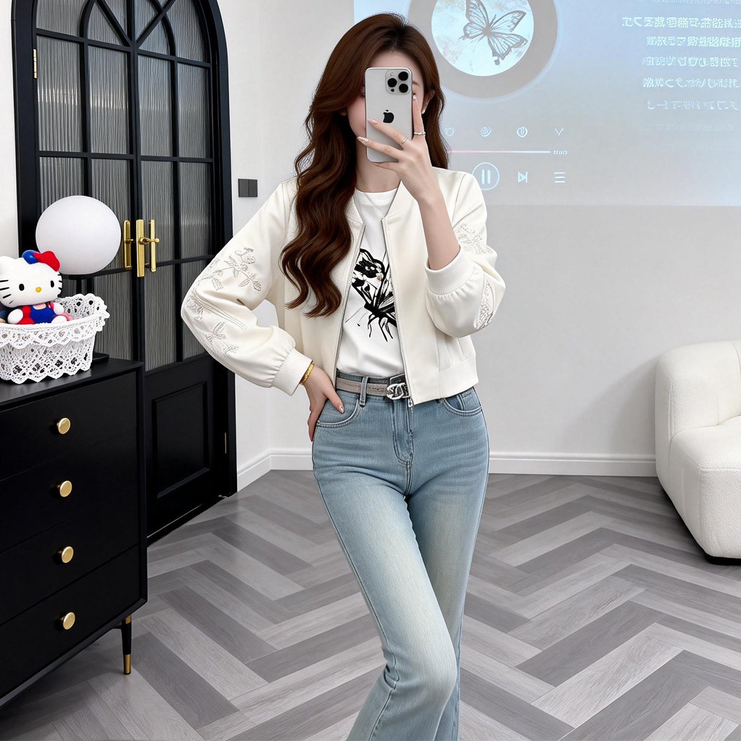 2026春秋季新款女士刺绣棒球服短外套休闲开衫正肩显瘦穿搭上衣潮