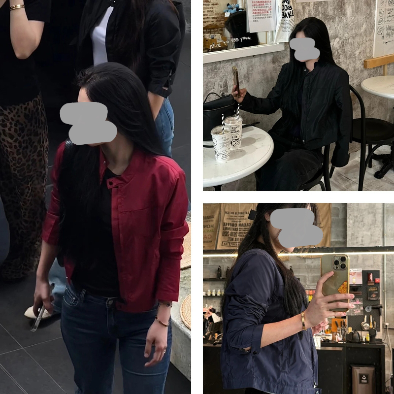 工装夹克机车服外套女春秋新款