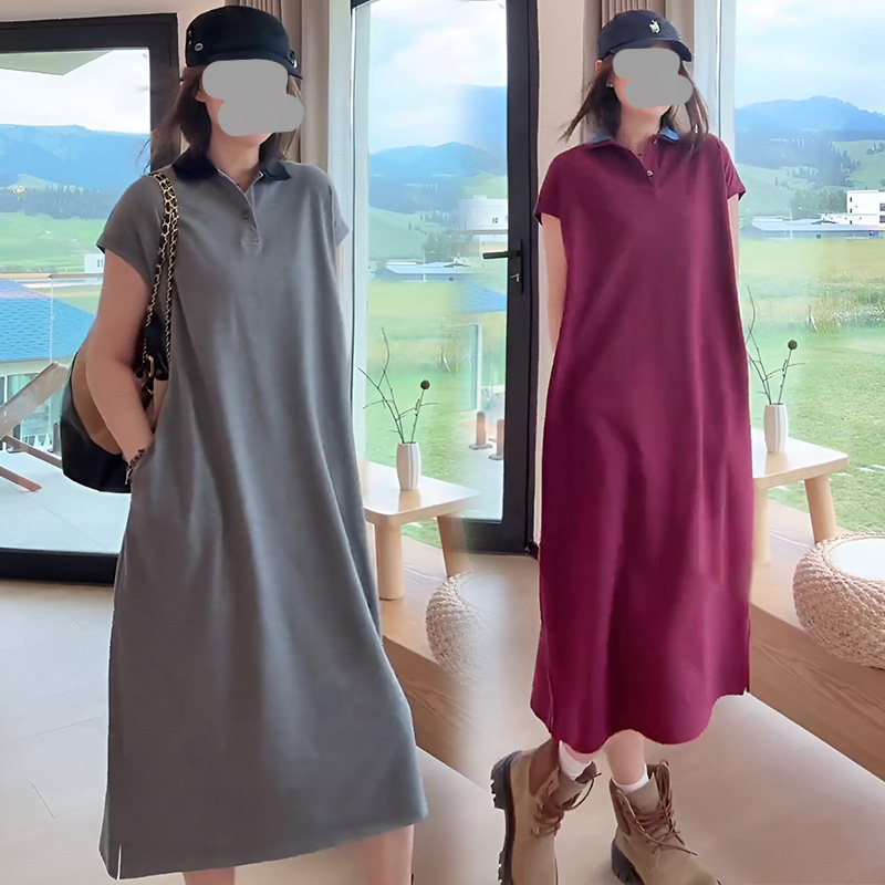 新款韩版宽松显瘦短袖连衣裙女