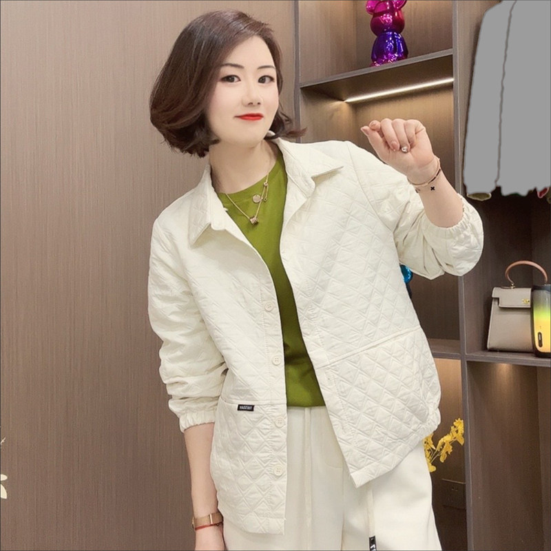 小香风外套女2026年春秋新款时尚宽松妈妈洋气减龄短款菱格上衣潮