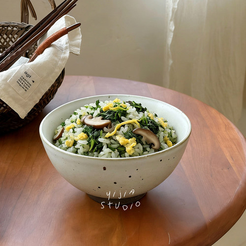 一家小店 朴实无华 粗陶古朴感 中式一人食拌饭大碗 面碗汤碗饱满