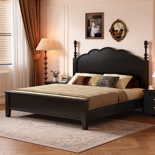 馨佰利实木床主卧法式复古风婚床