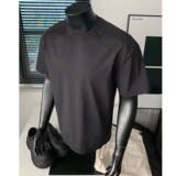 [003]网眼拼接短袖T恤男女夏季宽松情侣重磅上衣A079-D921-P22，男装T恤，电商A079
