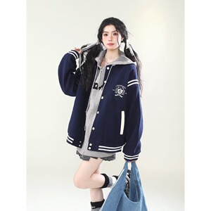【网61】开衫运动夹克男女春秋休闲外套潮卫衣A079-W742-P47图片