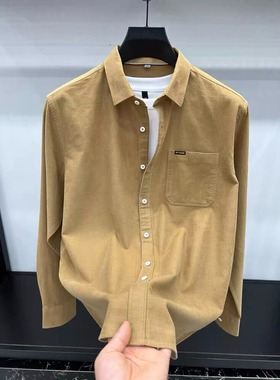 【132】25灯芯绒工装长袖衬衫男春秋冬季新款A079-CS382-P34